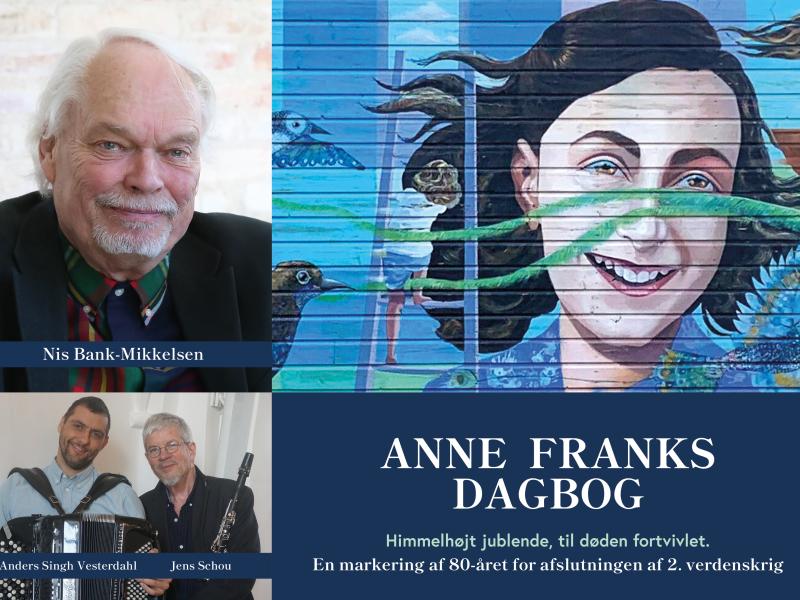 plakat til Ane Franks dagbog teaterkoncert